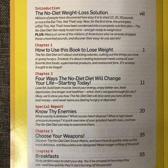 The Eat This, Not That! No-Diet Diet The World's Easiest Weight-Loss Plan Book - Picture 3 of 4